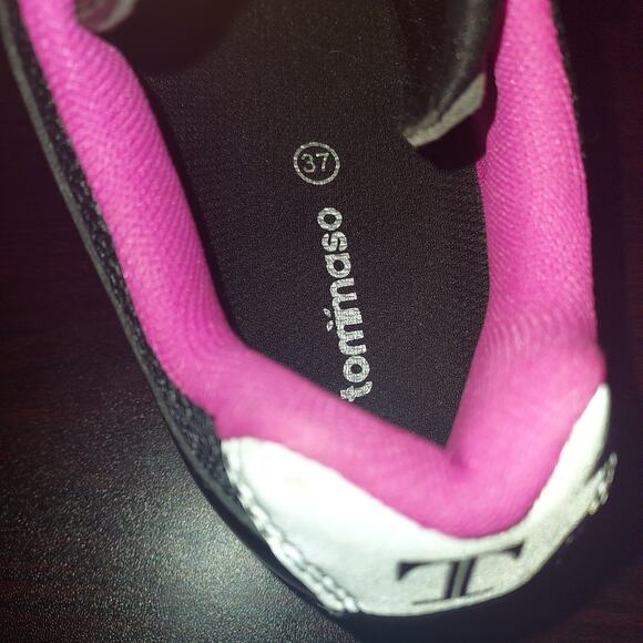 Tommaso Women's Cycling Shoes 37 (sz 7)Pista 100 SPD & Fit Peloton Bikes Black - Picture 8 of 9